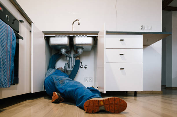 Professional Drain Cleaning technician working in Cincinnatus, NY